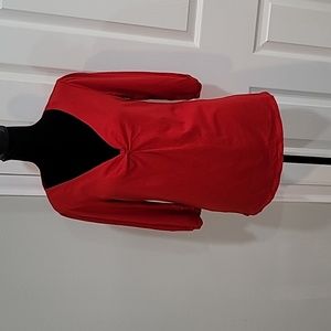 New York and Company V neck blouse